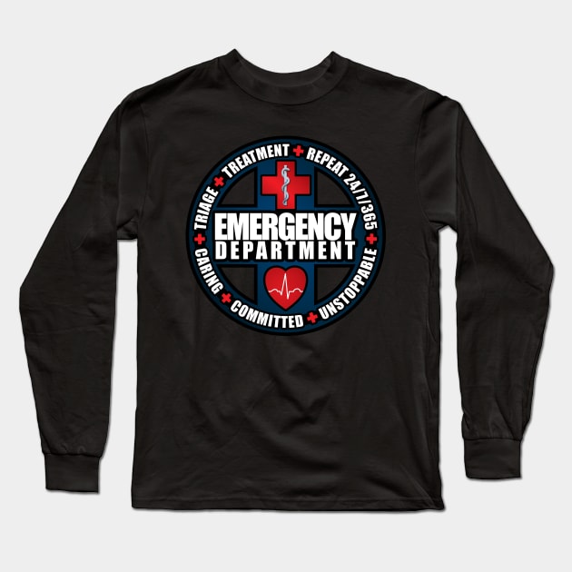 Emergency Department Unstoppable Long Sleeve T-Shirt by LaughingCoyote